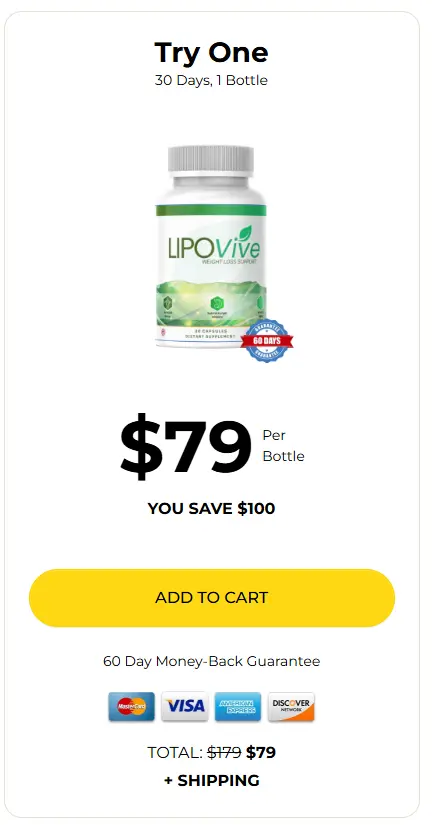 LipoVive 1-Bottle Price
