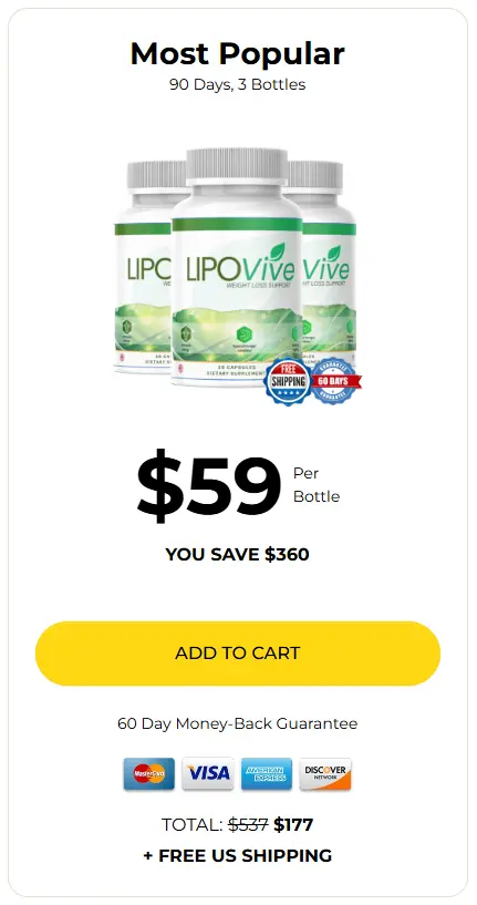 LipoVive 3 Bottle Price